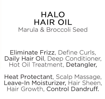 Halo Hair Oil Marula & Broccoli Seed Oil